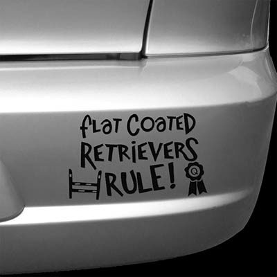Flat Coated Retriever Car Sticker