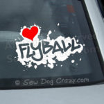 Love Flyball Car Window Sticker