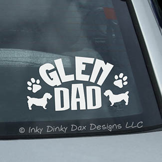 Glen of Imaal Terrier Dad Car Window Sticker