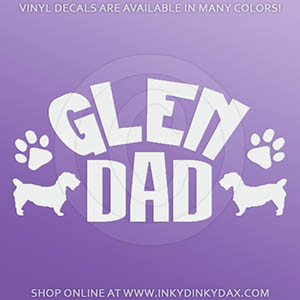 Glen of Imaal Terrier Dad Car Sticker