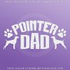 German Shorthaired Pointer Dad Car Sticker