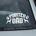 German Shorthaired Pointer Dad Car Window Sticker