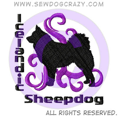 Embroidered Icelandic Sheepdog Shirts