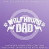 Irish Wolfhound Dad Vinyl Decal