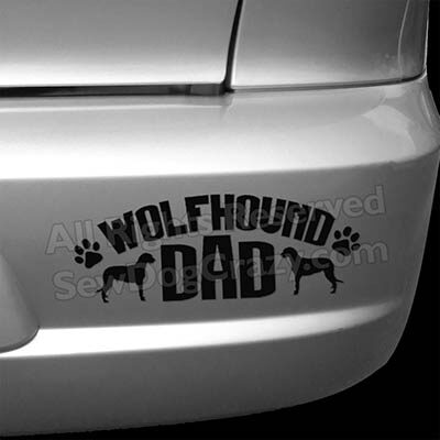 Irish Wolfhound Dad Bumper Sticker