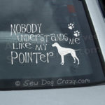 Pointer Car Window Sticker