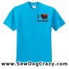 I Love Schapendoes embroidered TShirt