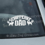 Schipperke Dad Car Decal