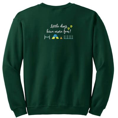 Little Dog Agility Embroidered Sweatshirt