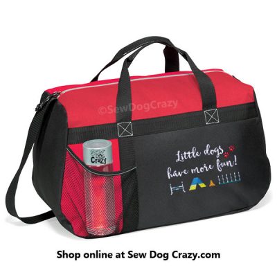 Teacup Agility Embroidered Duffel