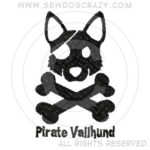 Embroidered Pirate Vallhund Shirts