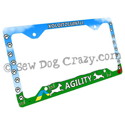 Agility Xolo License Plate Frame