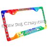 Tie Dye Xolo Agility License Plate Frame