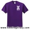 Embroidered Pirate Yorkie Tshirt