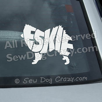 American Eskimo Dog Vinyl Decal