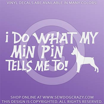 Funny Min Pin Vinyl Sticker