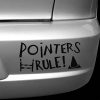 Pointers Rule Car Stickers