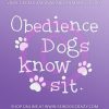 Dog Obedience Vinyl Decal