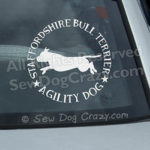 Staffordshire Bull Terrier Agility Stickers