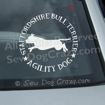 Staffordshire Bull Terrier Agility Stickers