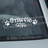 Staffie Girl Vinyl Decal