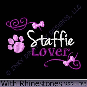 Staffie Lover Embroidered Shirts