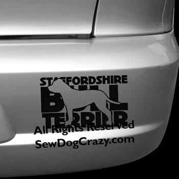 Staffordshire Bull Terrier Car Sticker