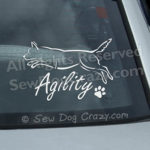 Cattle Dog Agility Car Sticker