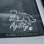 Agility Sheltie Car Sticker