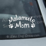 Alaskan Malamute Mom Car Sticker