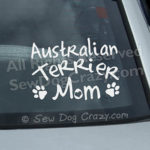 Australian Terrier Mom Car Sticker