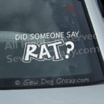 rat dog sport decal