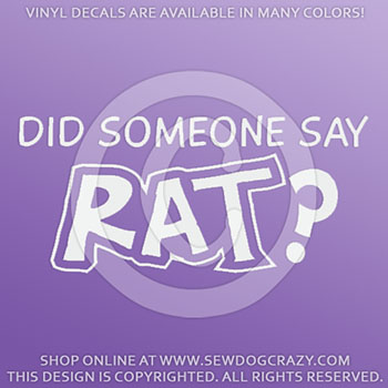 rat dog sport car sticker