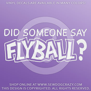 Flyball Car Sticker