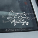 Brittany Agility Car Window Sticker
