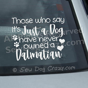 Dalmatian Car Window Stickers
