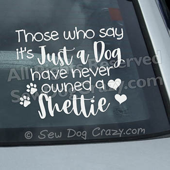 Own a Sheltie Car Window Sticker