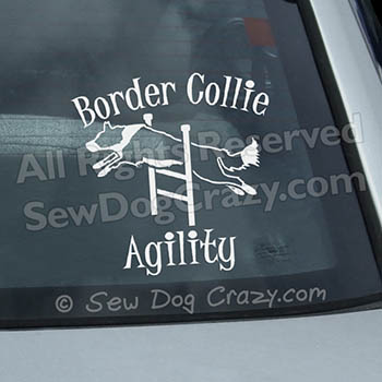 Border Collie Agility Stickers