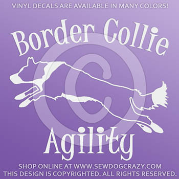 Border Collie Agility Decals