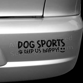 Dog Sports Car Decals
