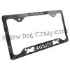 Keeshond Agility License Plate Frame