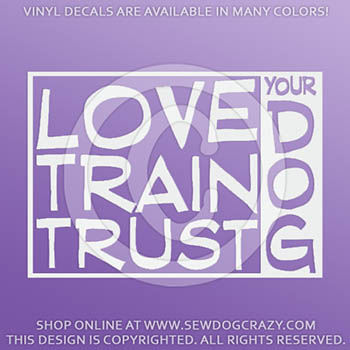 Dog Trainer Vinyl Stickers