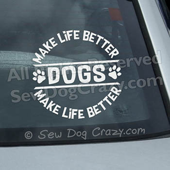 Dog Car Window Stickers