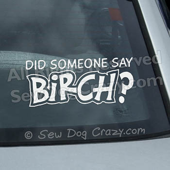 Birch Car Window Decal