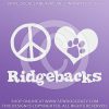 Peace Love Ridgebacks Stickers