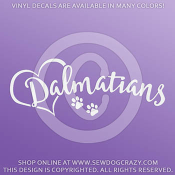 Vinyl Dalmatian Car Stickers