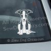 Cartoon Whippet Car Decal