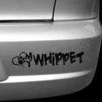 I Love My Whippet Car Sticker