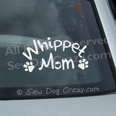 Whippet Mom Car Decal