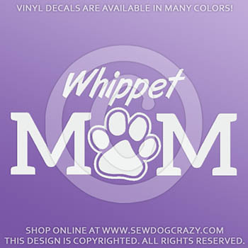 Whippet Mom Vinyl Decals